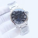 Cartier 42MM 316L Steel Silver/Gold/Rose Gold Strap Men Watch